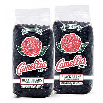 Camellia Brand Dry Black Beans 1lb - 2 Pack